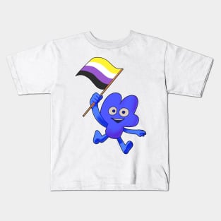 Nonbinary Pride Flag Four! Kids T-Shirt